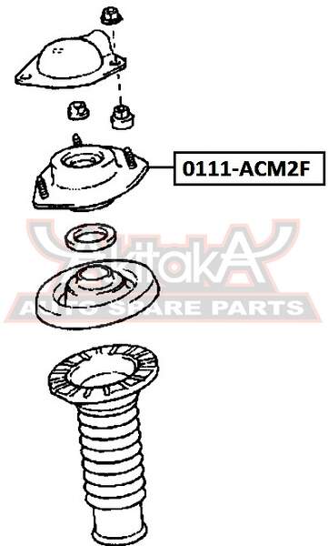 ОПОРА АМОРТИЗАТОРА ASVA 0111ACM2F