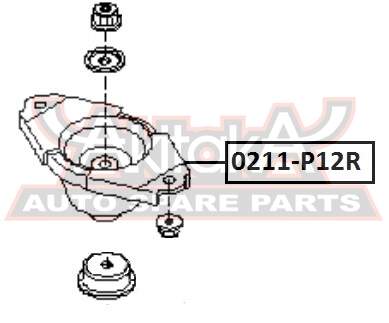 ОПОРА АМОРТИЗАТОРА ASVA 0211P12R