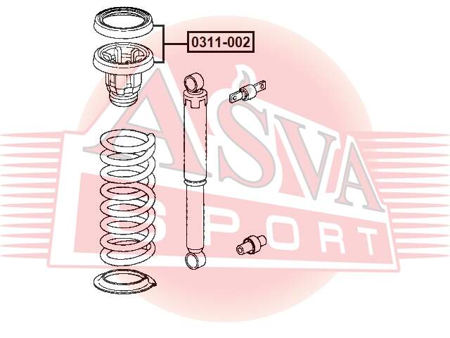 ОПОРА АМОРТИЗАТОРА ASVA 0311002