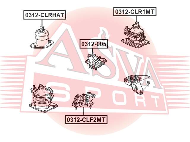 ОПОРА ДВИГАТЕЛЯ ASVA 0312005