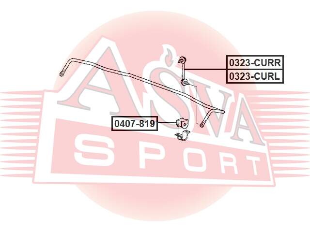 ВТУЛКА СТАБИЛИЗАТОРА ASVA 0407819