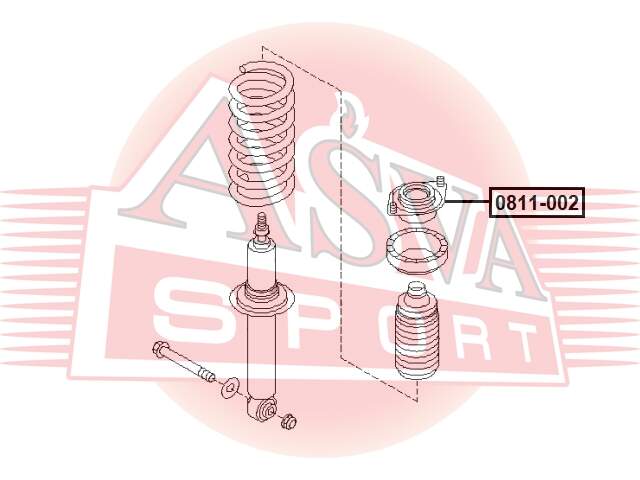 ОПОРА АМОРТИЗАТОРА ASVA 0811002