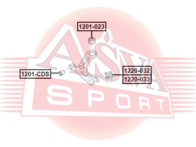 Сайлентблок задний переднего рычага ASVA 1201023