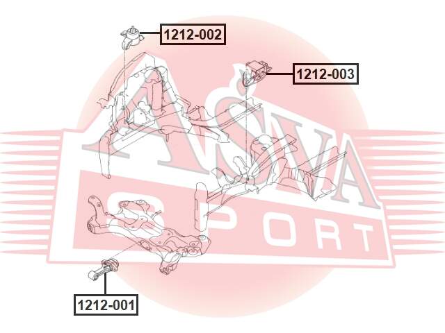 ОПОРА ДВИГАТЕЛЯ ASVA 1212003