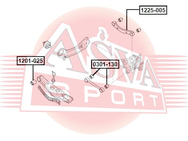 ТЯГА ЗАДНЯЯ ASVA 1225005