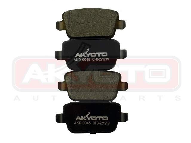 КОЛОДКИ ТОРМОЗНЫЕ ДИСКОВЫЕ ЗАДНИЕ AKYOTO AKD0045