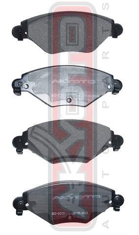 КОЛОДКИ ТОРМОЗНЫЕ ДИСКОВЫЕ ПЕРЕДНИЕ AKYOTO AKD0183