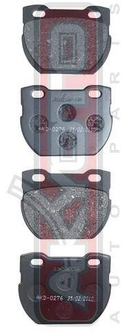 КОЛОДКИ ТОРМОЗНЫЕ ДИСКОВЫЕ ЗАДНИЕ AKYOTO AKD0276
