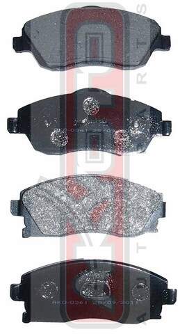 КОЛОДКИ ТОРМОЗНЫЕ ДИСКОВЫЕ ПЕРЕДНИЕ AKYOTO AKD0361