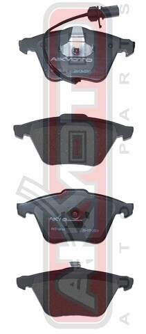 КОЛОДКИ ТОРМОЗНЫЕ ДИСКОВЫЕ ПЕРЕДНИЕ С ДАТЧИКОМ AKYOTO AKD0616