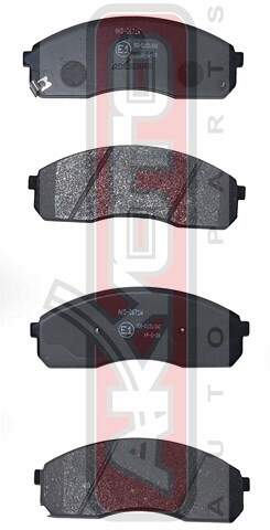 КОЛОДКИ ТОРМОЗНЫЕ ДИСКОВЫЕ ПЕРЕДНИЕ AKYOTO AKD0671