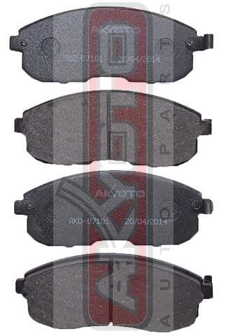 КОЛОДКИ ТОРМОЗНЫЕ ДИСКОВЫЕ ПЕРЕДНИЕ AKYOTO AKD07101