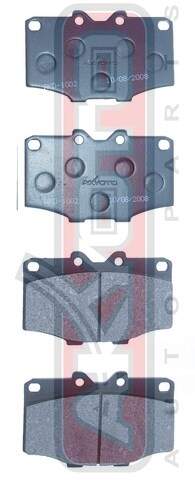КОЛОДКИ ТОРМОЗНЫЕ ДИСКОВЫЕ ПЕРЕДНИЕ AKYOTO AKD1002