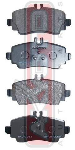 КОЛОДКИ ТОРМОЗНЫЕ ДИСКОВЫЕ ПЕРЕДНИЕ AKYOTO AKD1013