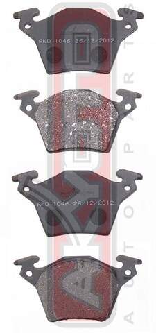 КОЛОДКИ ТОРМОЗНЫЕ ДИСКОВЫЕ ЗАДНИЕ AKYOTO AKD1046