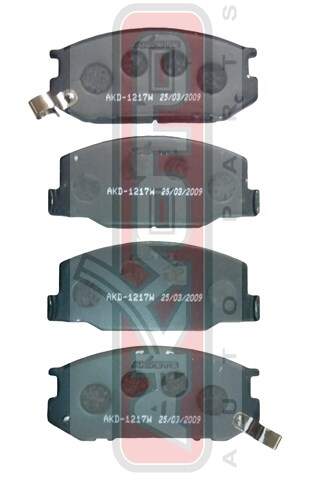 КОЛОДКИ ТОРМОЗНЫЕ ДИСКОВЫЕ ПЕРЕДНИЕ AKYOTO AKD1217