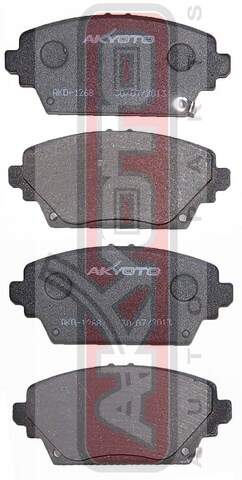 КОЛОДКИ ТОРМОЗНЫЕ ДИСКОВЫЕ ПЕРЕДНИЕ AKYOTO AKD1268