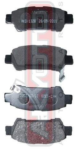КОЛОДКИ ТОРМОЗНЫЕ ДИСКОВЫЕ ЗАДНИЕ AKYOTO AKD1328
