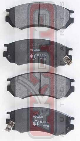 КОЛОДКИ ТОРМОЗНЫЕ ДИСКОВЫЕ ПЕРЕДНИЕ AKYOTO AKD1361