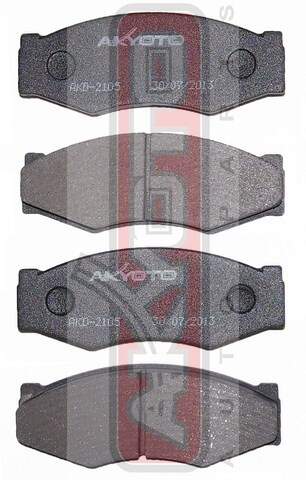 КОЛОДКИ ТОРМОЗНЫЕ ДИСКОВЫЕ ПЕРЕДНИЕ AKYOTO AKD2105