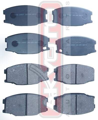 КОЛОДКИ ТОРМОЗНЫЕ ДИСКОВЫЕ ПЕРЕДНИЕ AKYOTO AKD3407