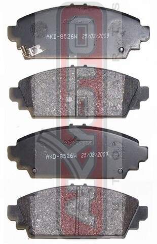 КОЛОДКИ ТОРМОЗНЫЕ ДИСКОВЫЕ ПЕРЕДНИЕ AKYOTO AKD8526