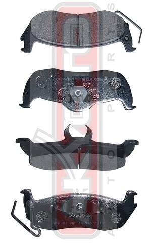 КОЛОДКИ ТОРМОЗНЫЕ ДИСКОВЫЕ ЗАДНИЕ AKYOTO AKD871AB