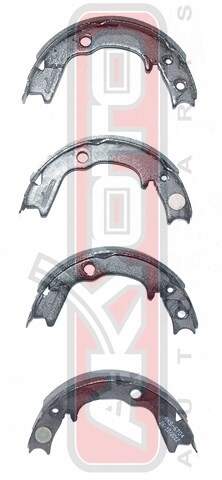 КОЛОДКИ ТОРМОЗНЫЕ БАРАБАННЫЕ ЗАДНИЕ AKYOTO AKS6704